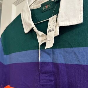 Jcrew Mens short sleeve rugby polo M